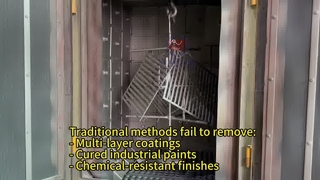 Hanger type shot blasting machine