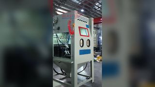 Small Automatic Turntable Sandblaster, Auto‑Manual Dual Operation