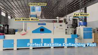 Automatic Bakelite Skeleton Bobbin Deflashing Machine Phenolic Resin Parts Deburring Equipment
