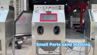 Wet Sandblaster For Small Parts Batch Processing